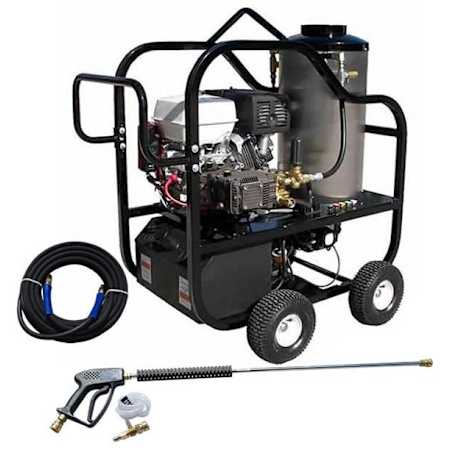 Pressure-Pro 4000 PSI 4 GPM Gas Powered Hot Water Pressure Washer with 389 CC Honda Engine N/A