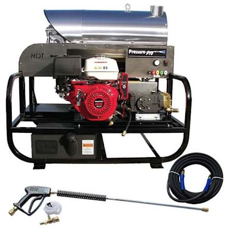 Pressure-Pro 3500 PSI 4 GPM Gas Powered Hot Water Pressure Washer with 389 CC Honda Engine N/A