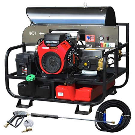 Pressure-Pro 3500 PSI 5.5 GPM Gas Powered Hot Water Pressure Washer with 630 CC Honda Engine N/A
