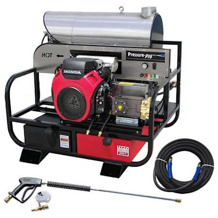 Pressure-Pro 4000 PSI 7 GPM Gas Powered Hot Water Pressure Washer with 688 CC Honda Engine N/A