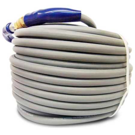 Pressure-Pro Pressure-Pro 200-Foot (3/8") 4200 PSI Gray Non-Marking High Pressure Hose w/ Quick Connectors (Hot / Cold Water) N/A