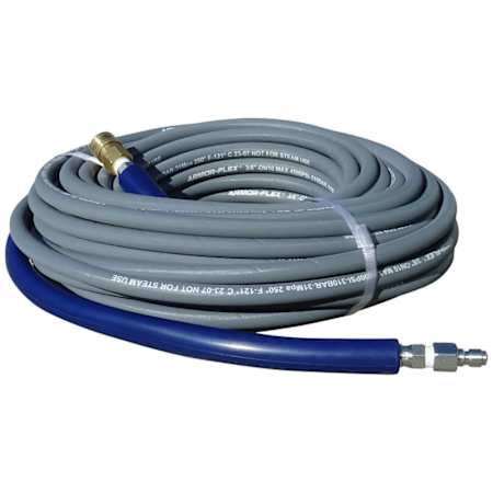 Pressure-Pro Pressure-Pro 50-Foot (3/8") 4200 PSI Gray Non-Marking High Pressure Hose w/ Quick Connectors (Hot / Cold Water) N/A