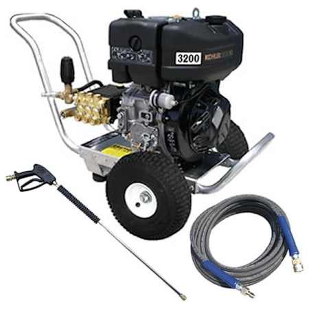 Pressure-Pro 3200 PSI 4 GPM Gas Powered Hot Water Pressure Washer with 442 CC Kohler Engine N/A