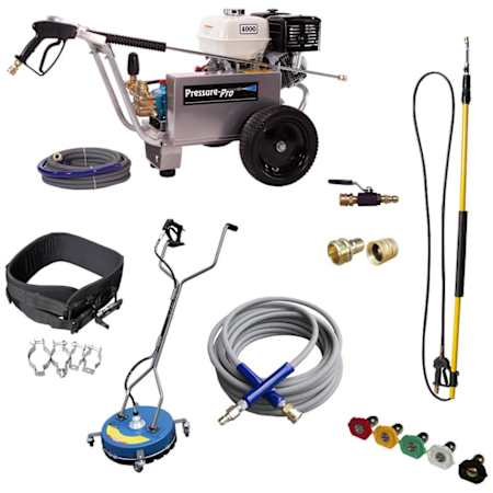 Pressure-Pro Pressure-Pro 4000PSI Deluxe Start Your Own Pressure Washing Business Kit with Electric Start Honda GX Engine and CAT Pump N/A