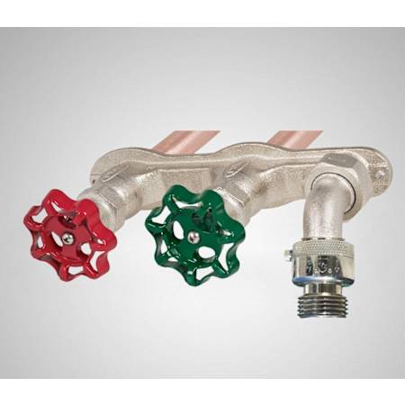 Prier Products Anti-Siphon, Frost-Proof, Hot and Cold Aluminum and Brass 1/2" Sillcock N/A