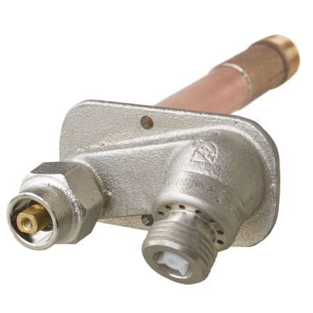 Prier Products 3/4" MIP x 1/2" FIP Close Coupled Commercial Wall Hydrant Satin Nickel