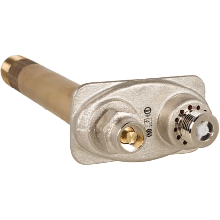 Prier Products 1" MPT x 3/4" FPT Key-Operated Freezeless Commercial/Industrial Wall Hydrant with 6" Insertion Satin Nickel