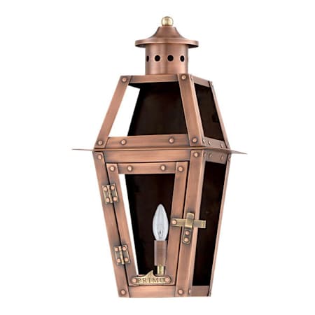 Primo Lanterns Orleans 18" Tall 2 Light Outdoor Wall-Mounted Lantern in Electric Configuration Copper