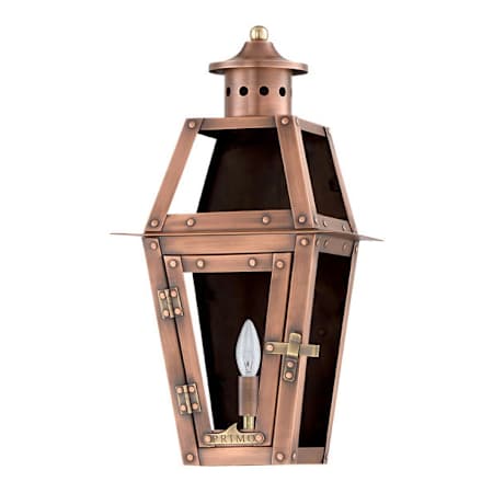 Primo Lanterns Orleans 16" Tall 1 Light Outdoor Wall-Mounted Lantern in Electric Configuration Antique Copper