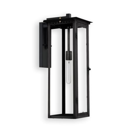 Primo Lanterns Alantowne 2 Light 23" Tall Outdoor Wall Sconce Black