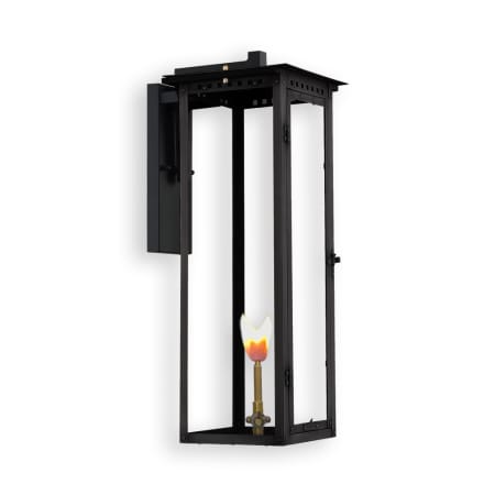 Primo Lanterns Alantowne 27" Tall Outdoor Gas Lantern Wall Sconce Black