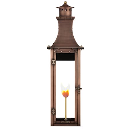 Primo Lanterns Bishop 24" Tall Single Burner Natural Gas Wall Sconce Copper