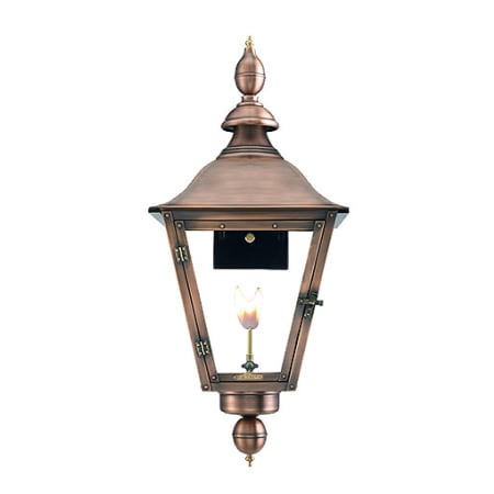 Primo Lanterns Oak Alley 16" Wide Outdoor Wall-Mounted Lantern Natural Gas Configuration Copper
