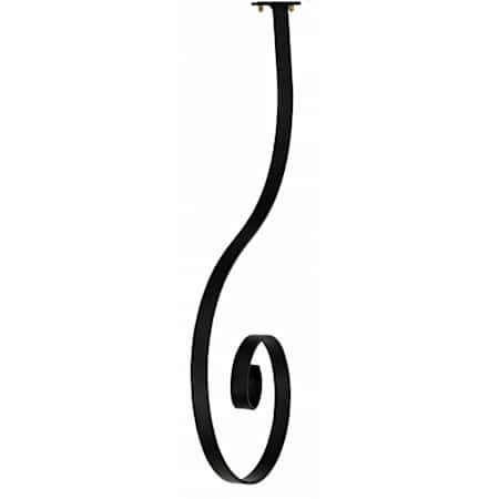 Primo Lanterns Bottom Scroll Decorative Mount Black