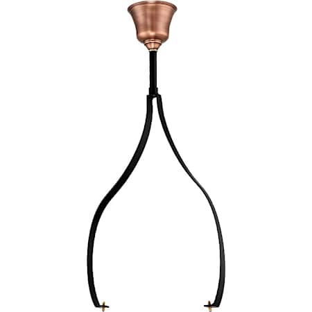 Primo Lanterns Tear Drop Yoke Ceiling Mount Black