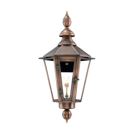 Primo Lanterns Vicksburg 12" Wide Outdoor Wall-Mounted Lantern Natural Gas Configuration Copper