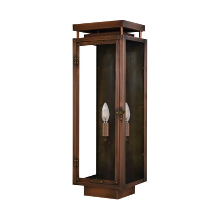 Primo Lanterns Yorkshire 2 Light 32" Tall Wall Sconce Aged Copper