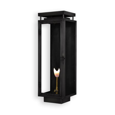 Primo Lanterns Yorkshire 27" Tall Outdoor Gas Lantern Wall Sconce Black