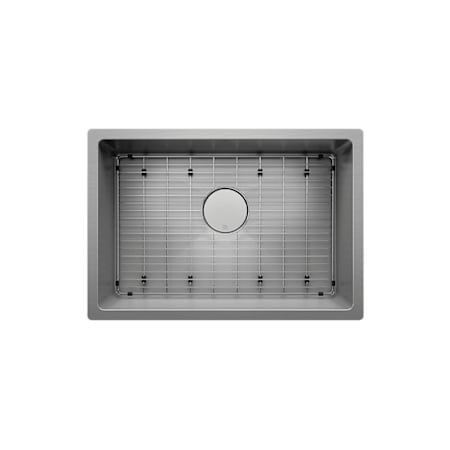 Prochef by Julien Proinox H60 26" Undermount Single Basin Stainless Steel Kitchen Sink with Basin Rack and Basket Strainer Brushed Stainless Steel