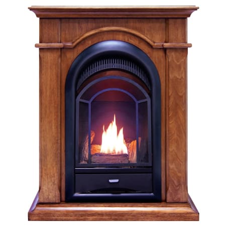 ProCom 10,000 BTU Vent Free Dual Fuel Mantel Fireplace with T-Stat Control Apple Spice