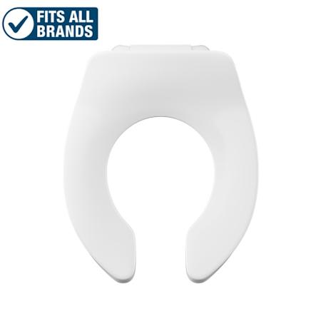 PROFLO Elongated Open-Front Toilet Seat White