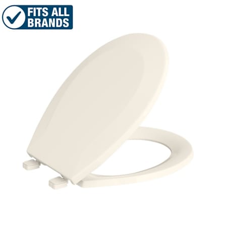 PROFLO Round Closed-Front Toilet Seat and Lid Biscuit