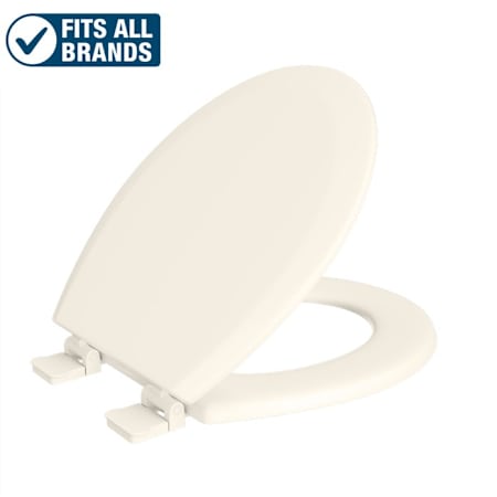 PROFLO Round Closed-Front Toilet Seat with Quick Release and Lid Biscuit