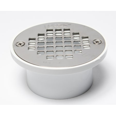 PROFLO 2" or 3" PVC Shower Drain with 4" Stainless Steel Strainer Stainless Steel