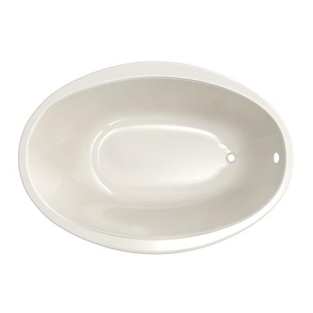 PROFLO Lansford 58" x 38" Drop In Acrylic Soaking Tub with Reversible Drain and Overflow Biscuit
