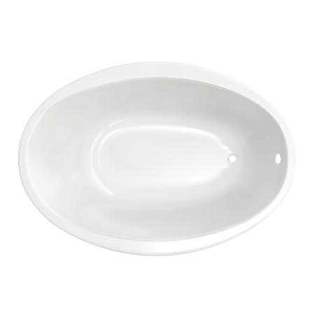 PROFLO Lansford 58" x 38" Drop In Acrylic Soaking Tub with Reversible Drain and Overflow White