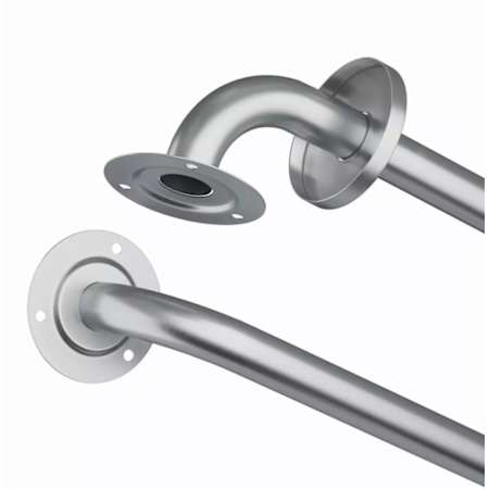 PROFLO 18 Inch Grab Bar Peened Steel
