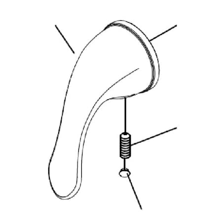 PROFLO LEVER HANDLE ASSEMBLY Brushed Nickel