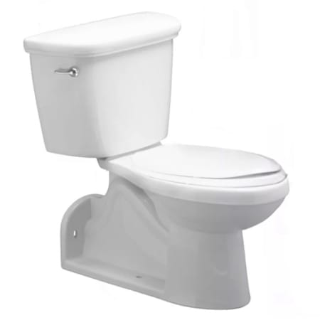 PROFLO 1600 Series 1 GPF Two-Piece Elongated Toilet with Left Hand Trip Lever and Rear Outlet White