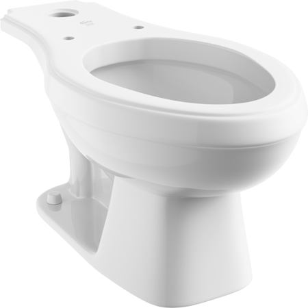 PROFLO Elongated Flush Valve Toilet Bowl Only - Less Flushometer White
