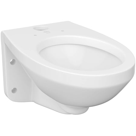 PROFLO Elongated Wall Mount Flush Valve Toilet Bowl Only - Less Flushometer White