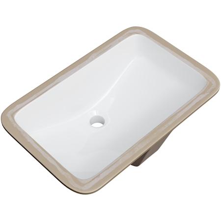PROFLO Norris 21" Rectangular Vitreous China Undermount Bathroom Sink with Overflow White