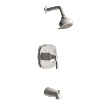 PROFLO Cassadore Tub and Shower Trim Package with 1.8 GPM Multi Function Shower Head Brushed Nickel