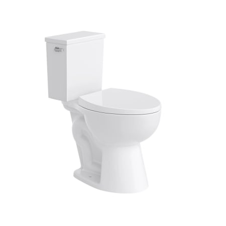 PROFLO Pogo 1.28 GPF Two Piece Elongated Toilet with Reversible Tank - Seat Included White