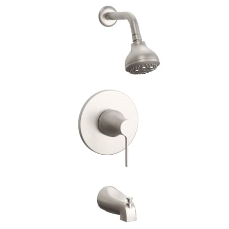 PROFLO Spiers Tub and Shower Trim Package with 1.8 GPM Multi Function Shower Head Brushed Nickel
