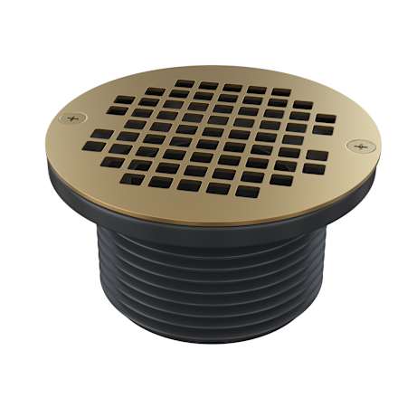 PROFLO 6" Brass Grate with 3-1/2" Adjustable Drain Brass