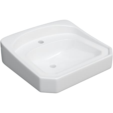 PROFLO 20-5/8" Rectangular Vitreous China Wall Mounted Bathroom Sink with Overflow and 1 Faucet Hole at 0" Centers White