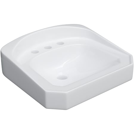 PROFLO 20-5/8" Rectangular Vitreous China Wall Mounted Bathroom Sink with Overflow and 3 Faucet Holes at 4" Centers White