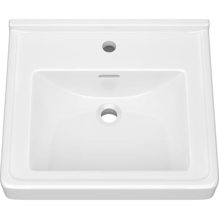 PROFLO 20" Rectangular Vitreous China Wall Mounted Bathroom Sink with Overflow and 1 Faucet Hole at 0" Centers White