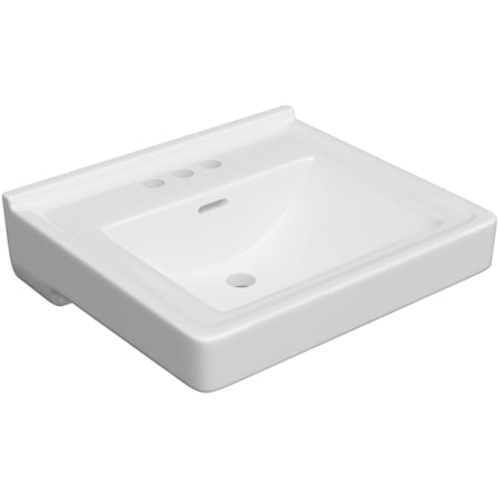 PROFLO 20" Rectangular Vitreous China Wall Mounted Bathroom Sink with Overflow and 3 Faucet Holes at 4" Centers White