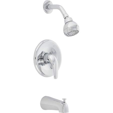 PROFLO Alvord Tub and Shower Trim Package with 1.75 GPM Single Function Shower Head Chrome