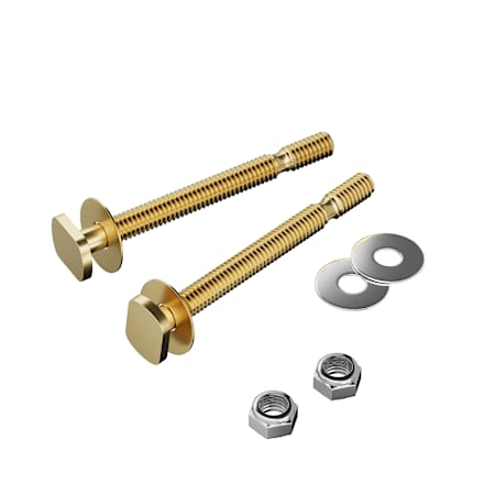 PROFLO 5/16" XLG Brass Snap Closet Bolt Stainless Steel Pair N/A