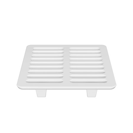 PROFLO 9-1/2" Cast Iron Full Top Grate White