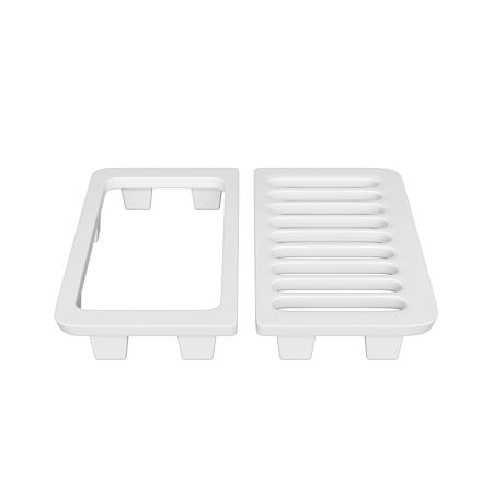 PROFLO 9-1/2" Cast Iron Split Half Top Grate White