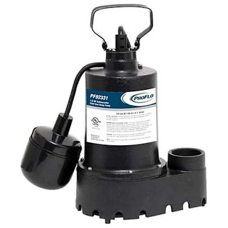 PROFLO 1/3 HP Cast Iron Submersible Sump Pump with Tether Float Switch N/A