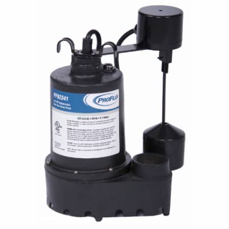 PROFLO 3/10 HP Cast Iron Submersible Sump Pump with Vertical Switch N/A